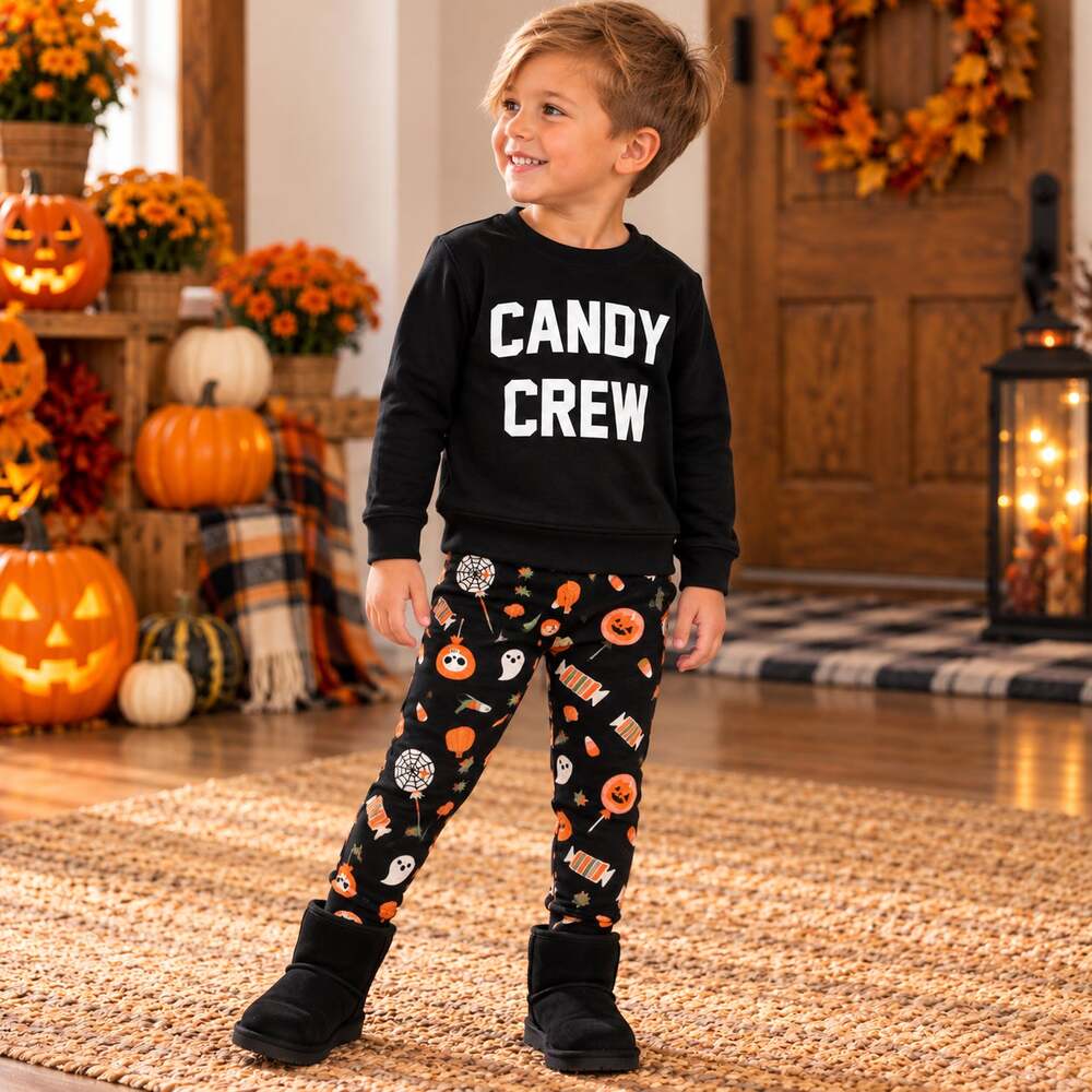 Candy Crew Two Piece Halloween Set Size 2T